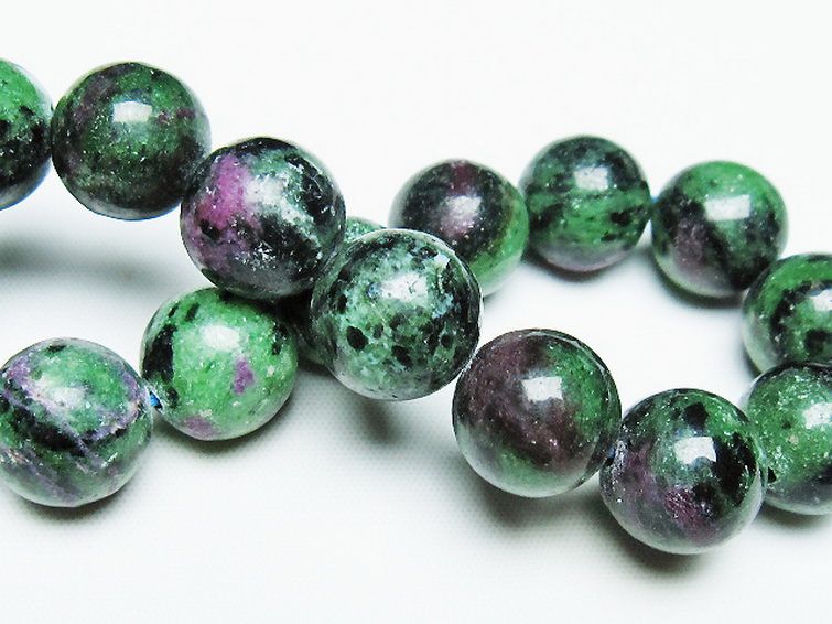 ルビーインゾイサイト ブレスレット 14mm [T372-3457] 2枚目