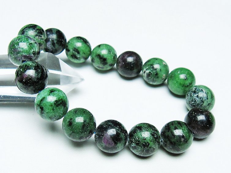 ルビーインゾイサイト ブレスレット 14mm [T372-3464] 1枚目