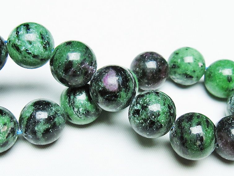 ルビーインゾイサイト ブレスレット 14mm [T372-3464] 2枚目