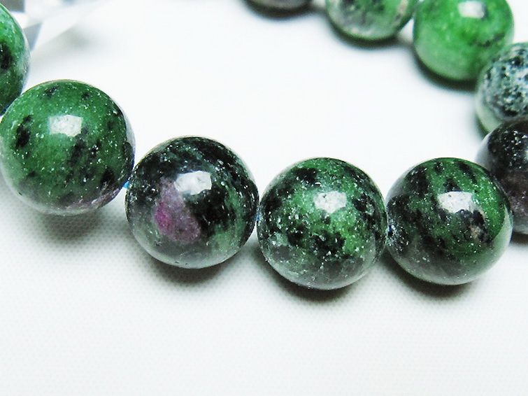 ルビーインゾイサイト ブレスレット 14mm [T372-3464] 3枚目