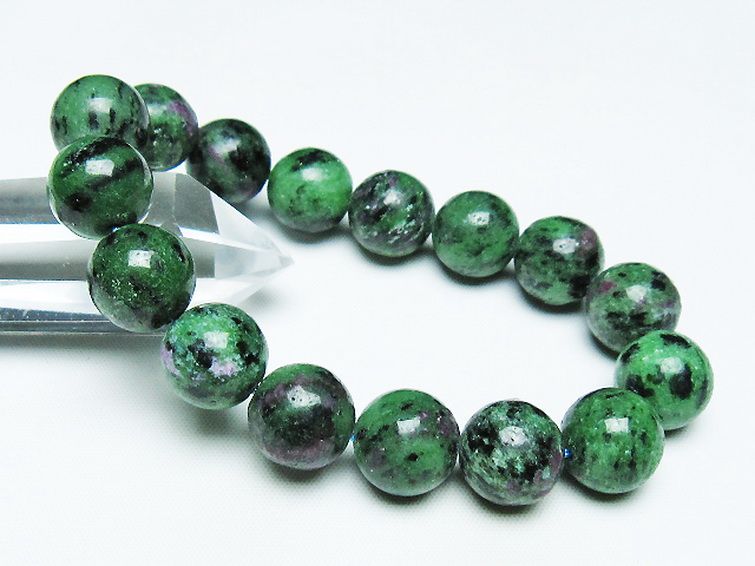 ルビーインゾイサイト ブレスレット 14mm [t372-3465] 1枚目