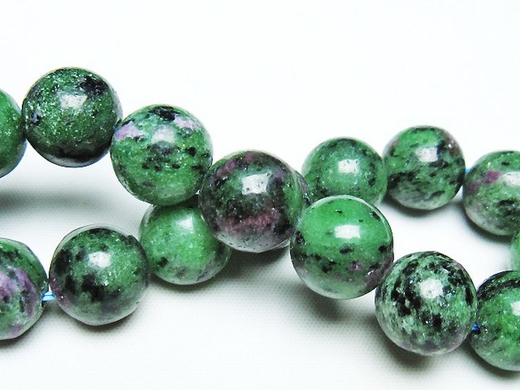 ルビーインゾイサイト ブレスレット 14mm [t372-3465] 2枚目