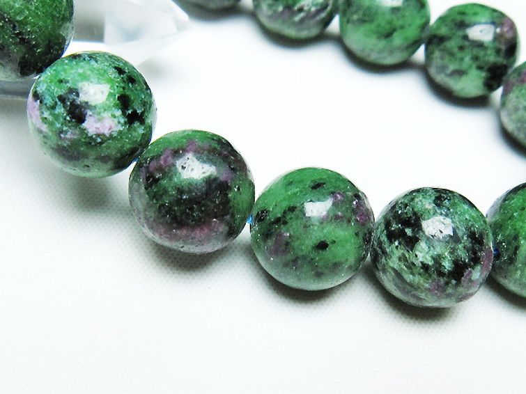 ルビーインゾイサイト ブレスレット 14mm [t372-3465] 3枚目