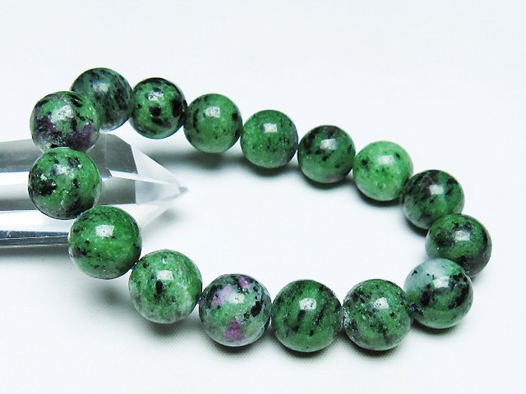 ルビーインゾイサイト ブレスレット 14mm [t372-3468] 1枚目