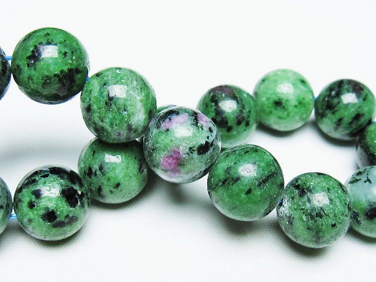 ルビーインゾイサイト ブレスレット 14mm [t372-3468] 2枚目