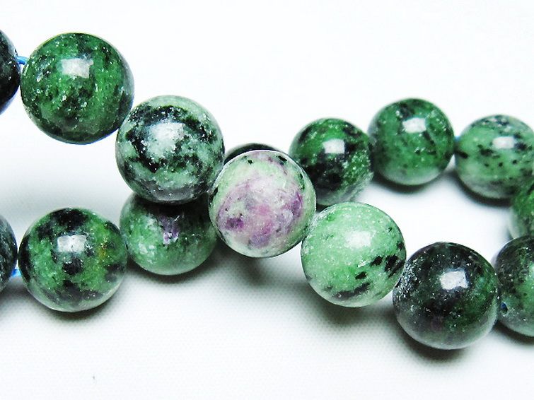 ルビーインゾイサイト ブレスレット 13mm [T372-3469] 2枚目