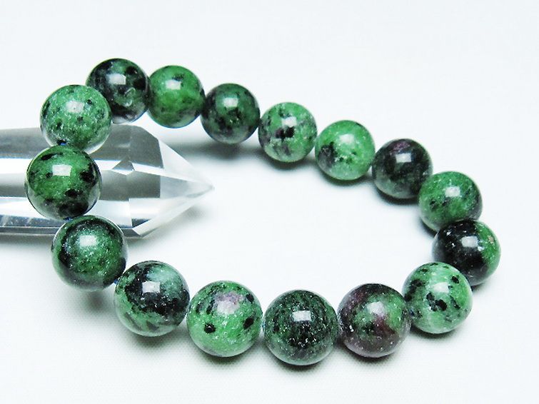 ルビーインゾイサイト ブレスレット 14mm [T372-3478] 1枚目