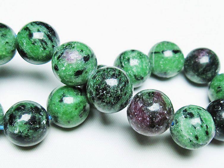 ルビーインゾイサイト ブレスレット 14mm [T372-3478] 2枚目