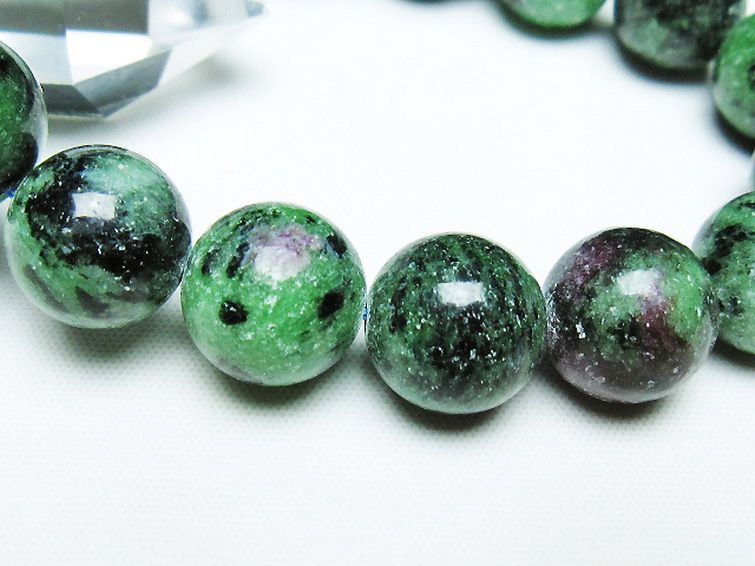 ルビーインゾイサイト ブレスレット 14mm [T372-3478] 3枚目