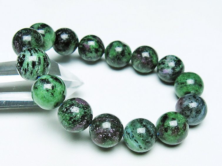 ルビーインゾイサイト ブレスレット 14mm [t372-3480] 1枚目