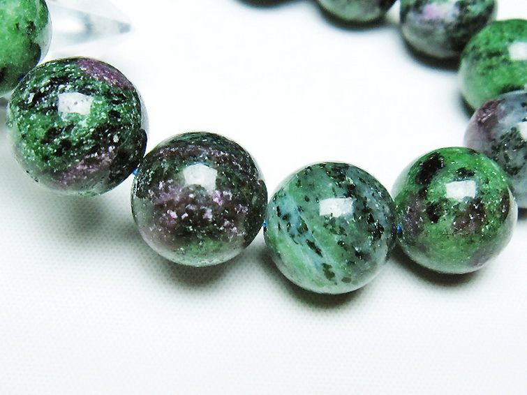 ルビーインゾイサイト ブレスレット 14mm [t372-3480] 3枚目