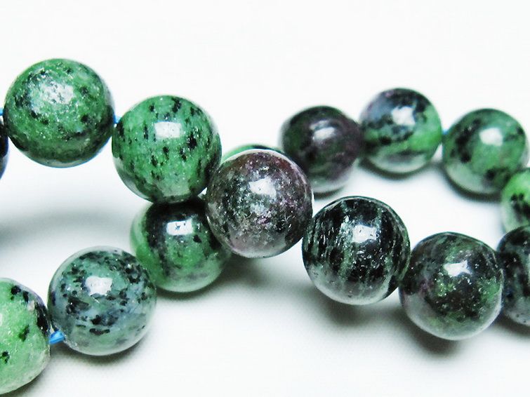 ルビーインゾイサイト ブレスレット 14mm [t372-3496] 2枚目