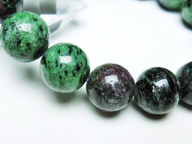 ルビーインゾイサイト ブレスレット 14mm [t372-3496] 3枚目