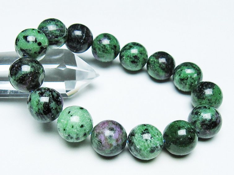 ルビーインゾイサイト ブレスレット 15mm [T372-3506] 1枚目