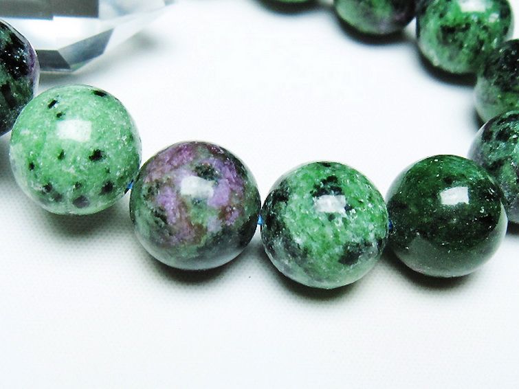 ルビーインゾイサイト ブレスレット 15mm [T372-3506] 3枚目