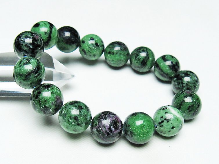 ルビーインゾイサイト ブレスレット 15mm [t372-3507] 1枚目