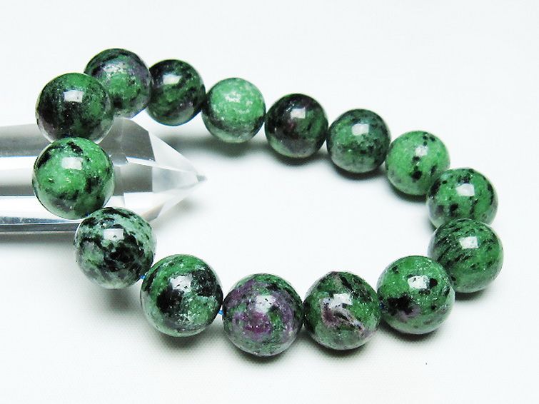 ルビーインゾイサイト ブレスレット 15mm [T372-3512] 1枚目