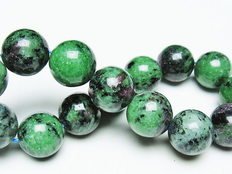 ルビーインゾイサイト ブレスレット 15mm [T372-3514] 2枚目