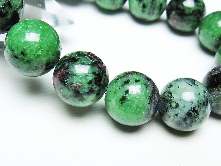 ルビーインゾイサイト ブレスレット 15mm [T372-3514] 3枚目