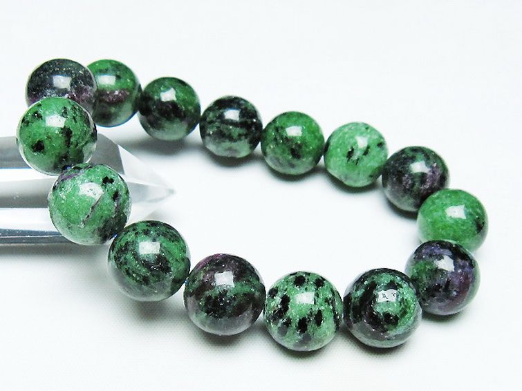 ルビーインゾイサイト ブレスレット 15mm [t372-3518] 1枚目
