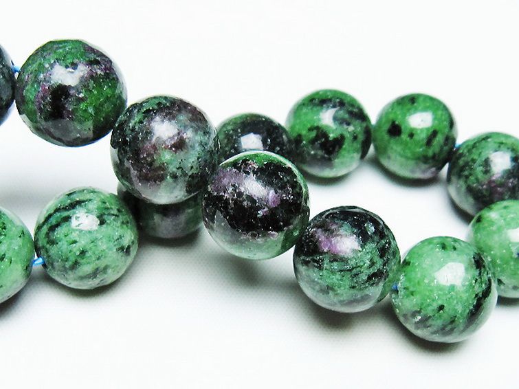 ルビーインゾイサイト ブレスレット 15mm [T372-3519] 2枚目