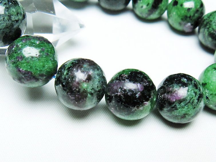 ルビーインゾイサイト ブレスレット 15mm [T372-3519] 3枚目