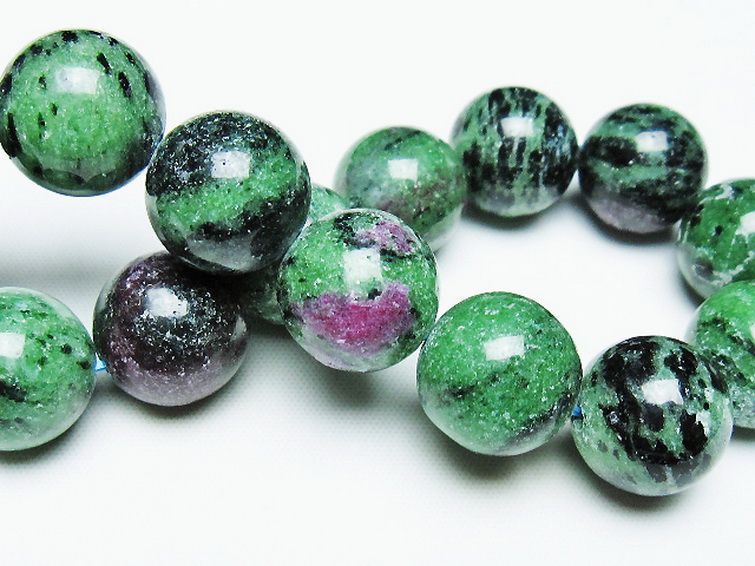 ルビーインゾイサイト ブレスレット 15mm [t372-3524] 2枚目