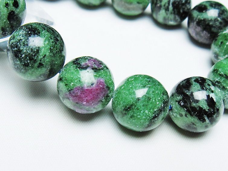 ルビーインゾイサイト ブレスレット 15mm [t372-3524] 3枚目