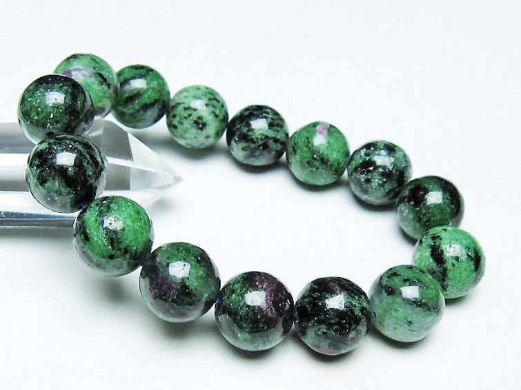 ルビーインゾイサイト ブレスレット 15mm [T372-3526] 1枚目