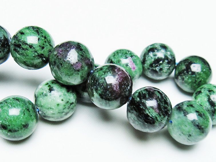 ルビーインゾイサイト ブレスレット 15mm [T372-3526] 2枚目