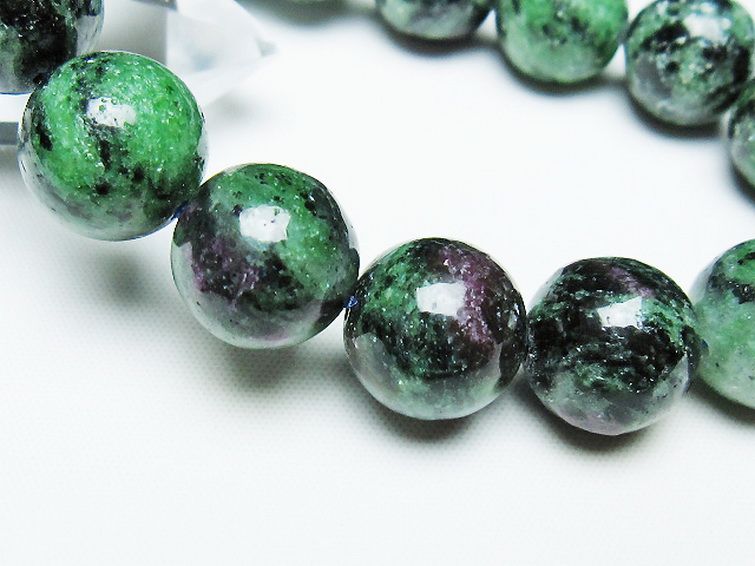 ルビーインゾイサイト ブレスレット 15mm [T372-3526] 3枚目