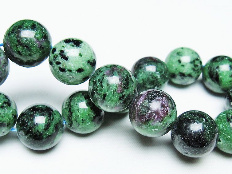 ルビーインゾイサイト ブレスレット 15mm [T372-3530] 2枚目