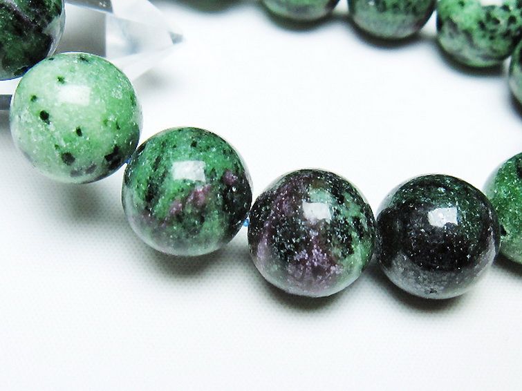 ルビーインゾイサイト ブレスレット 15mm [T372-3530] 3枚目