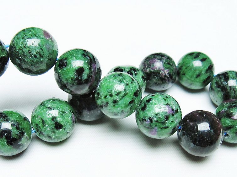 ルビーインゾイサイト ブレスレット 14mm [T372-3534] 2枚目