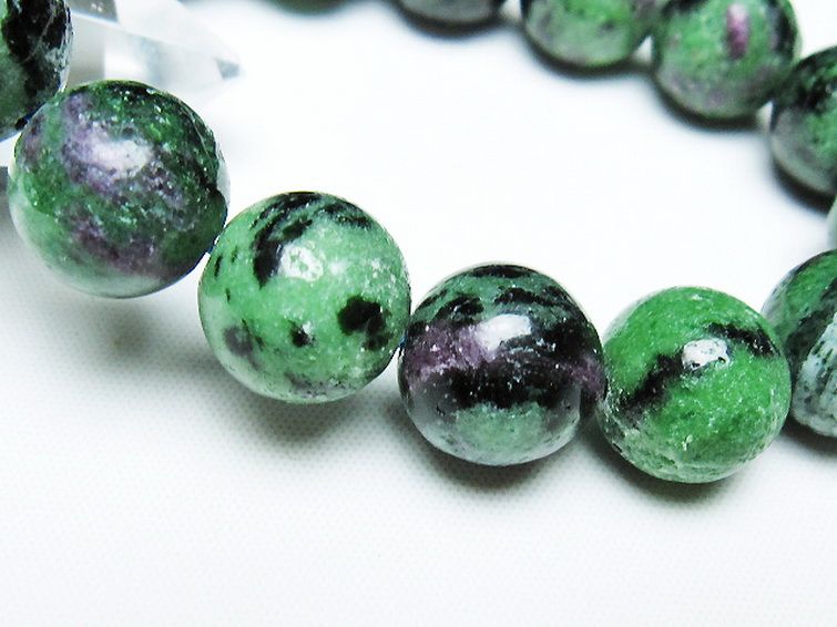 ルビーインゾイサイト ブレスレット 14mm [T372-3538] 3枚目