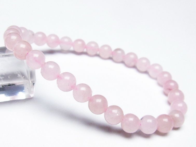 ローズクォーツ ブレスレット 6mm [T373-5589] 1枚目