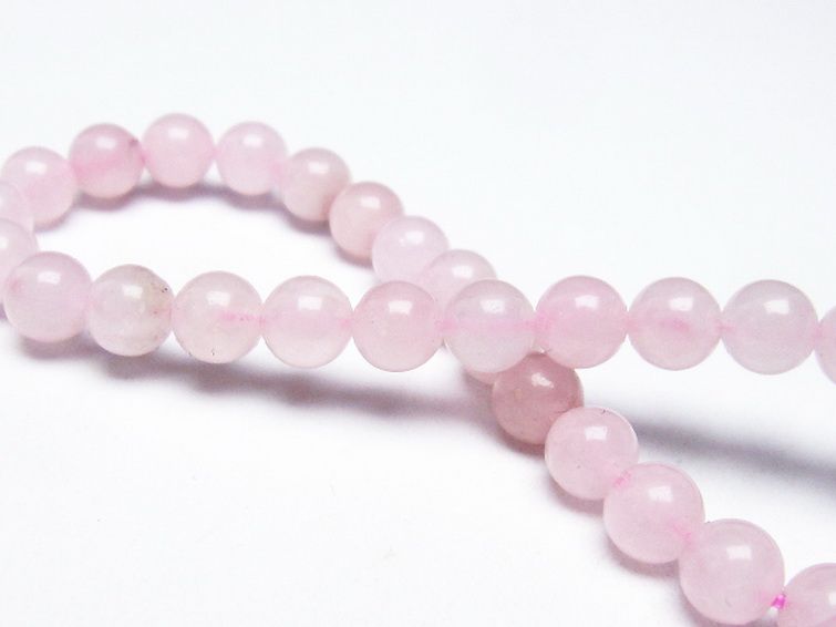 ローズクォーツ ブレスレット 6mm [T373-5589] 2枚目