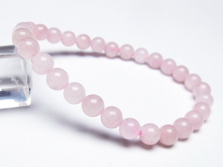 ローズクォーツ ブレスレット 6mm [T373-5594] 1枚目