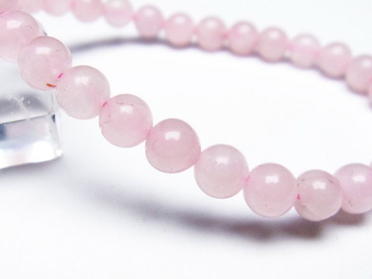 ローズクォーツ ブレスレット 6mm [T373-5608] 3枚目