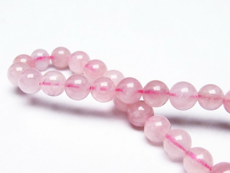 ローズクォーツ ブレスレット 6mm [t373-5645] 2枚目