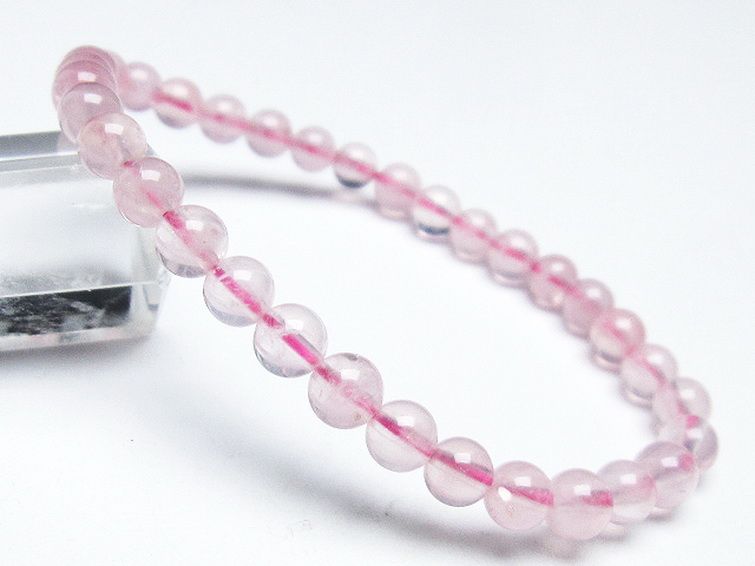 ローズクォーツ ブレスレット 6mm [T373-5737] 1枚目