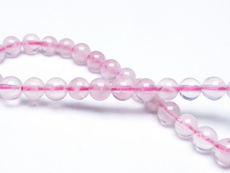 ローズクォーツ ブレスレット 6mm [T373-5737] 2枚目