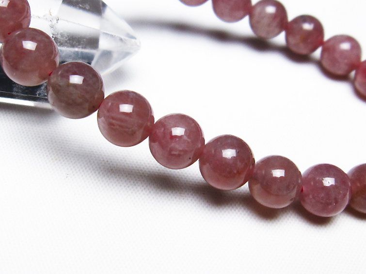 ローズクォーツ ブレスレット 8mm [T373-6152] 3枚目