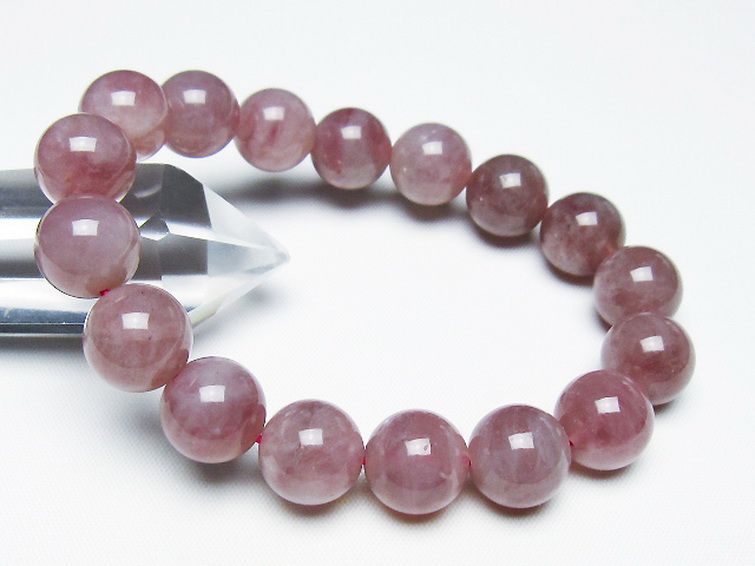 ローズクォーツ ブレスレット 12mm [T373-6838] 1枚目