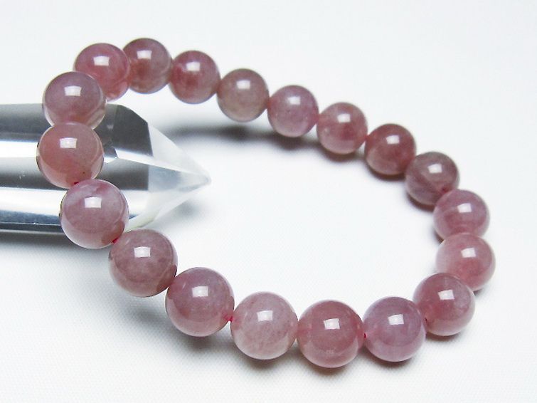 ローズクォーツ ブレスレット 10mm [T373-6851] 1枚目