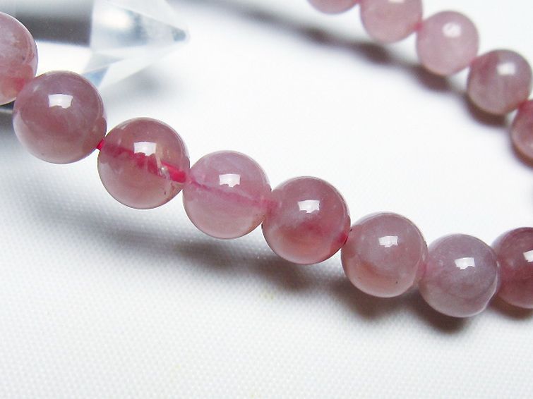 ローズクォーツ ブレスレット 8mm [t373-6865] 3枚目
