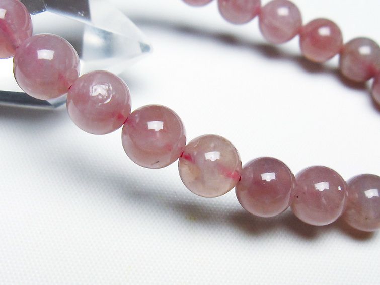 ローズクォーツ ブレスレット 8mm [T373-6872] 3枚目