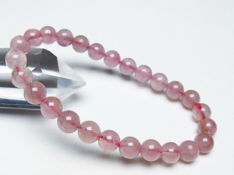 ローズクォーツ ブレスレット 7mm [T373-6886] 1枚目