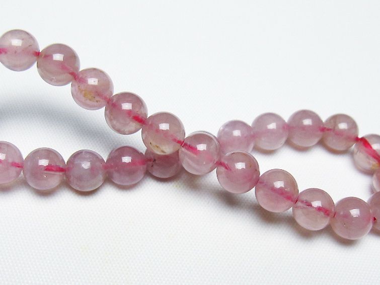 ローズクォーツ ブレスレット 7mm [T373-6886] 2枚目