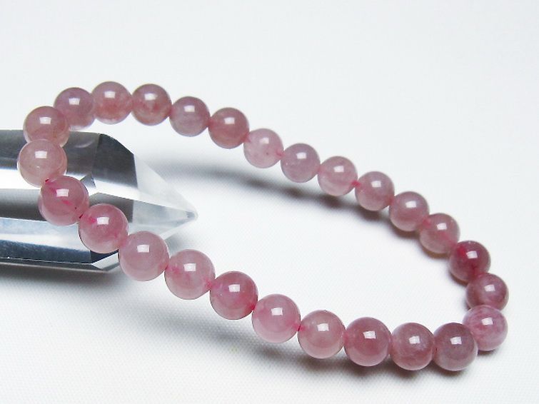ローズクォーツ ブレスレット 7mm [t373-6888] 1枚目